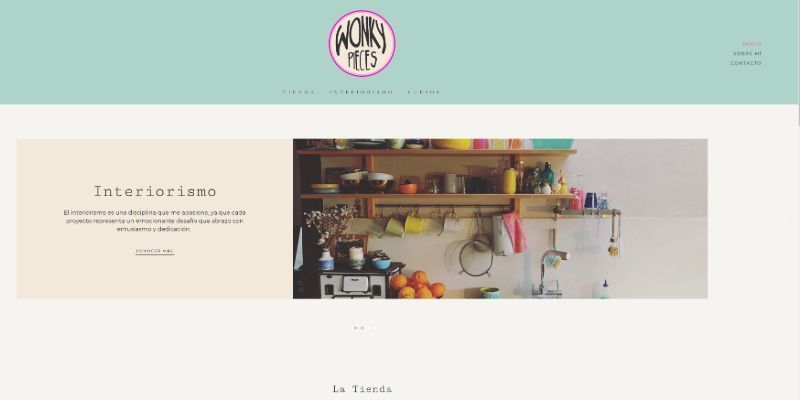 wonkypieces – diseño de pagina web de Decoración Artesanal