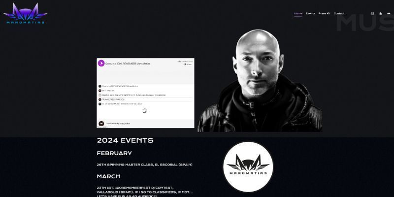demanumatias– diseño de pagina web de DJ Remember Manu Matías