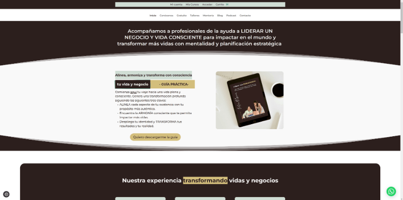 FondoyForma – diseño de pagina web de Liderazgo Consciente